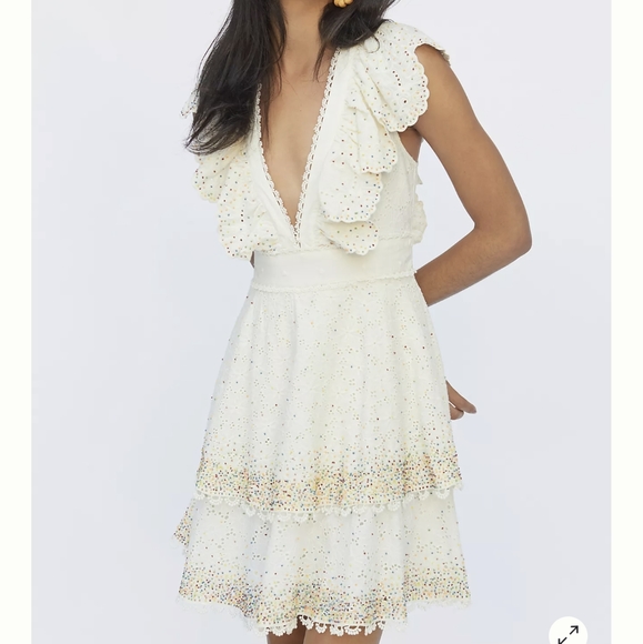 FARM Rio Beaded Eyelet Mini Dress - Picture 4 of 12